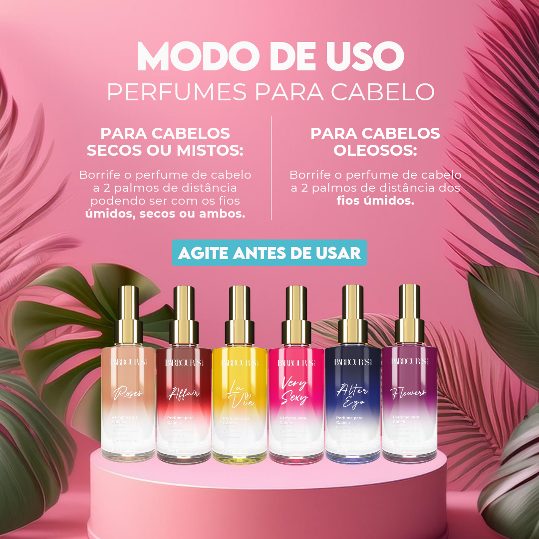 Kit Cabelo Perfumado (3 Perfumes Capilares)