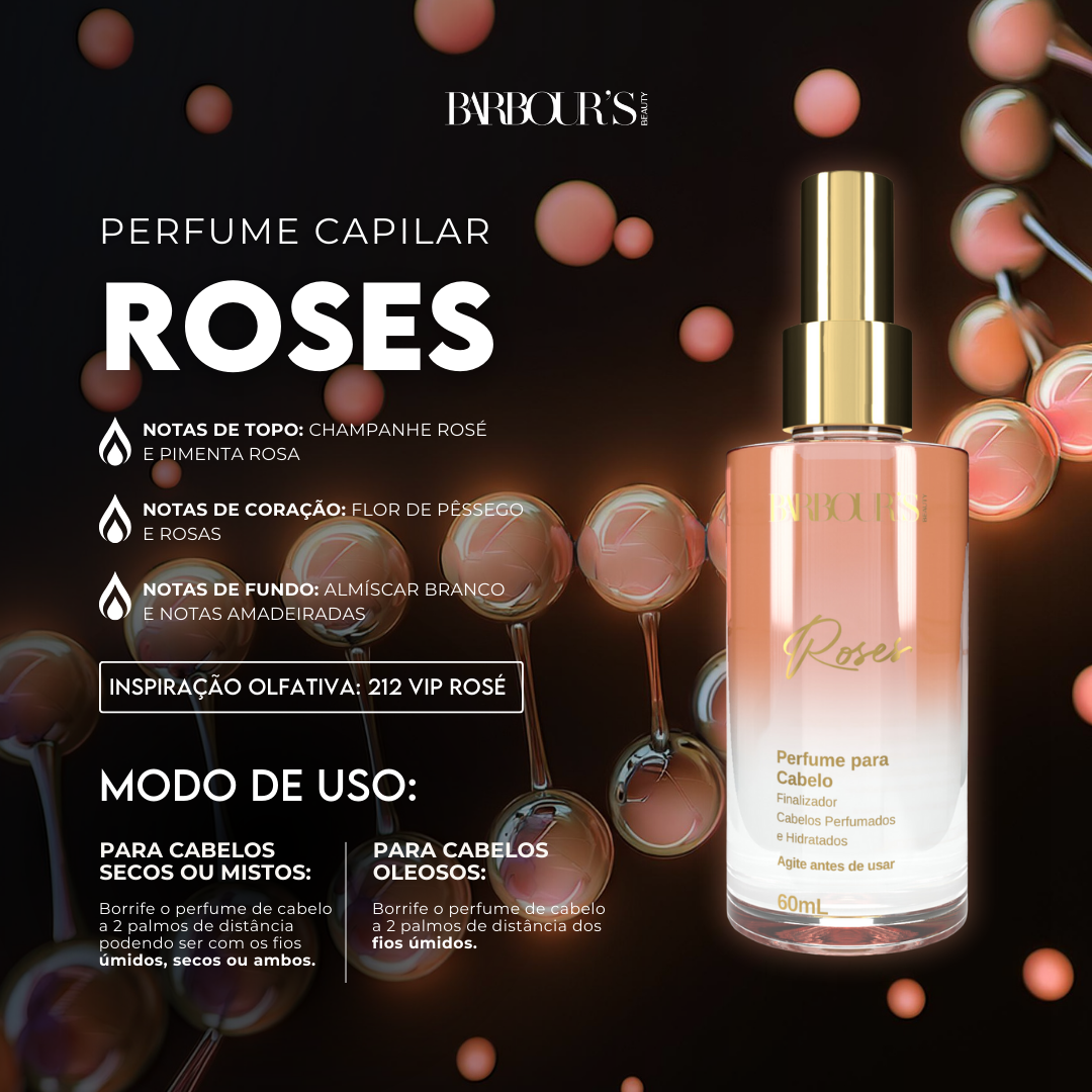 Kit 2 Perfumes de Cabelo - La Vie e Roses
