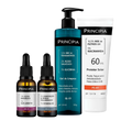 KIT Pele Mista -  ÁCIDOS HIALURÔNICOS + PROTETOR SOLAR PS-01 FPS 60 + GEL DE LIMPEZA GL-01 350G + ÁCIDO GLICÓLICO