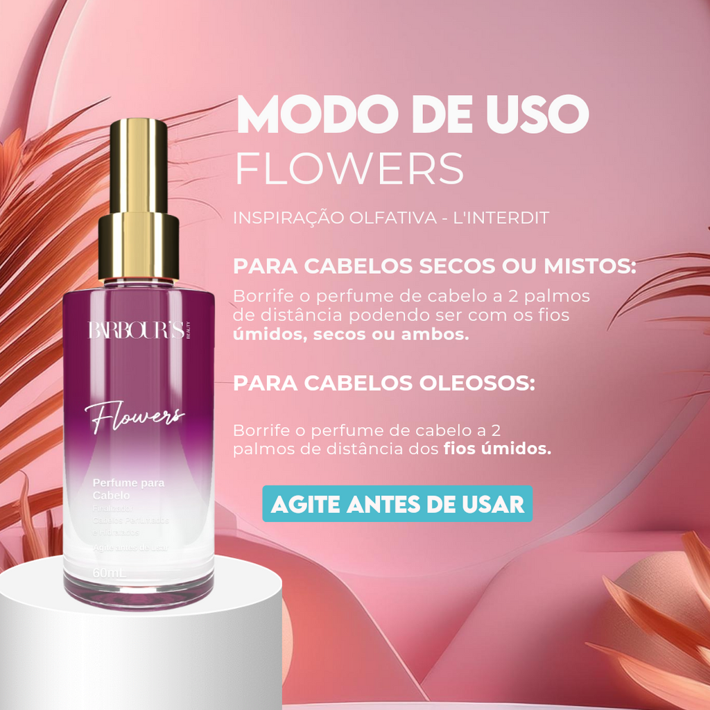Kit Perfume de Cabelo e Body Splash - Flowers