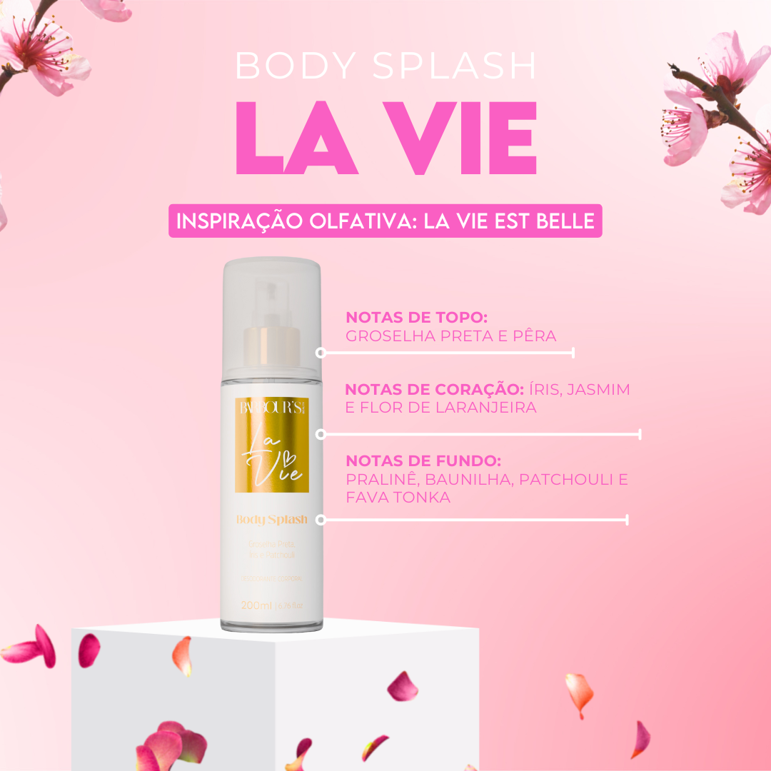Kit 2 Body Splash - Roses, La Vie
