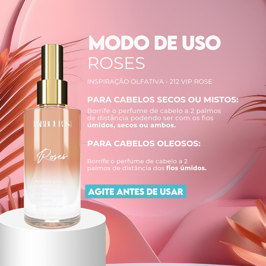 Kit 2 Perfumes de Cabelo - La Vie e Roses